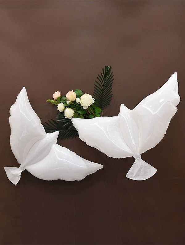 WHITE DOVE BALLOON Pack of 5 - Live Shopping Tours