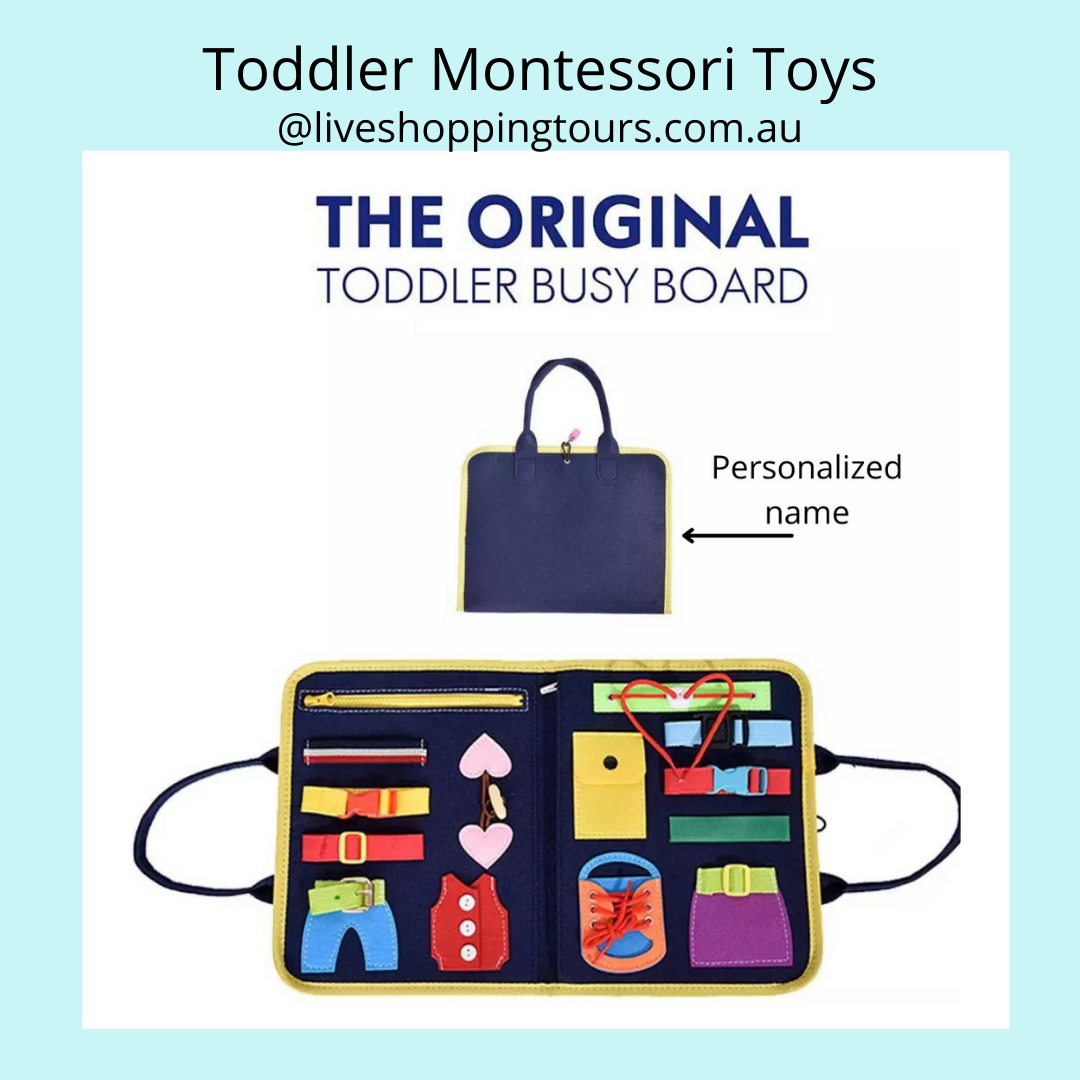 14-in-1 Toddler Montessori Toys, Busy Board for Developing Basic Skills - Live Shopping Tours
