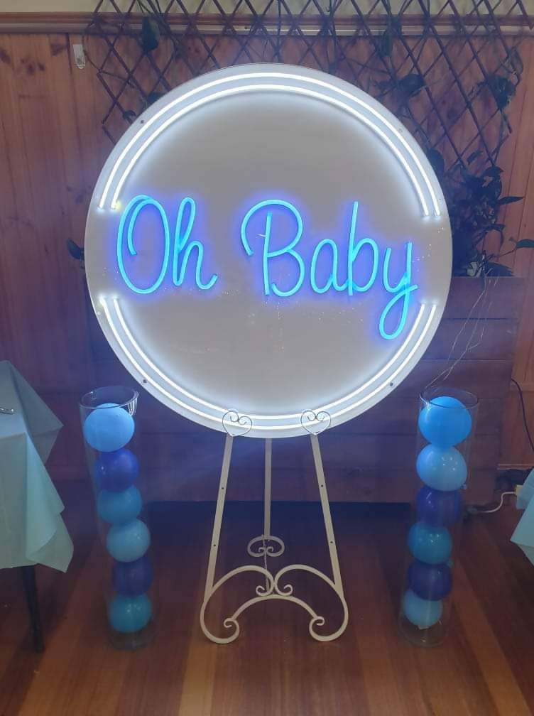 OH BABY NEON LIGHT HIRE - Live Shopping Tours