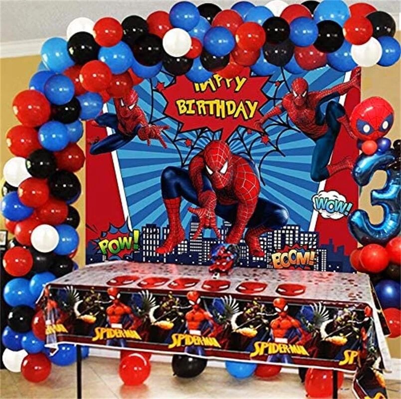 Spiderman Theme Balloon Garland Kit - Live Shopping Tours
