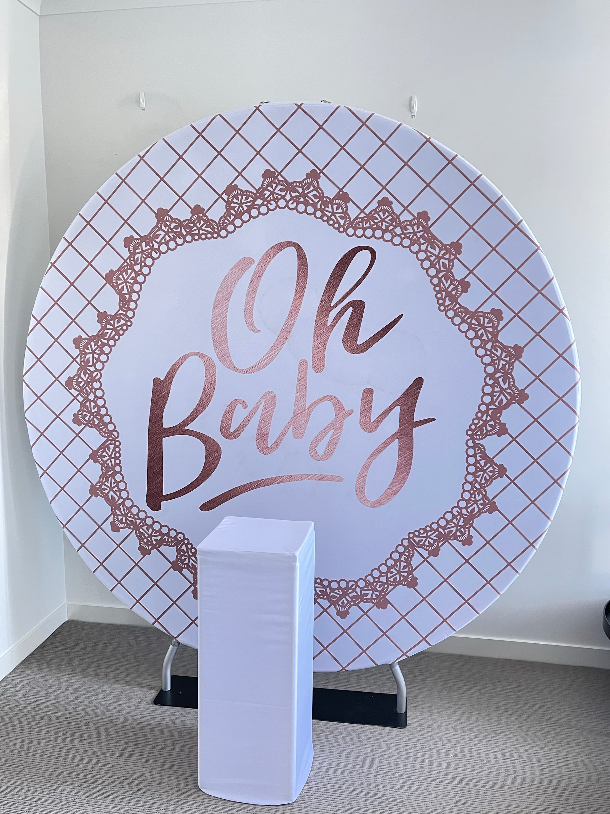 OH BABY BACKDROP HIRE - Live Shopping Tours