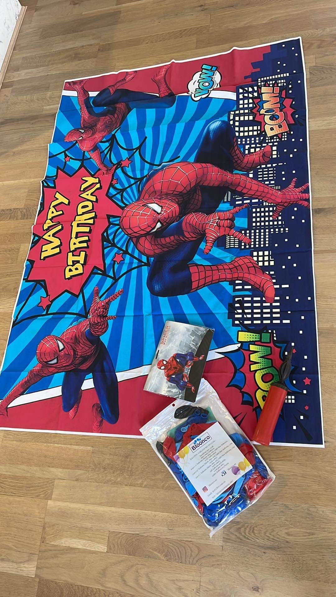 Spiderman Theme Balloon Garland Kit - Live Shopping Tours