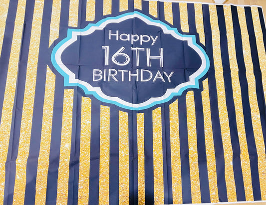 Happy 16th Birthday backdrops 220x150 - Live Shopping Tours