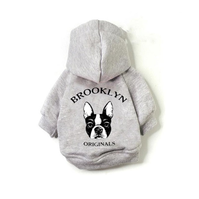 Winter Warm Dog Clothes Cotton Hoodies Clothes for Dogs Pet clothing for Small medium dogs Costumes Coat For Cat French Bulldog - Live Shopping Tours
