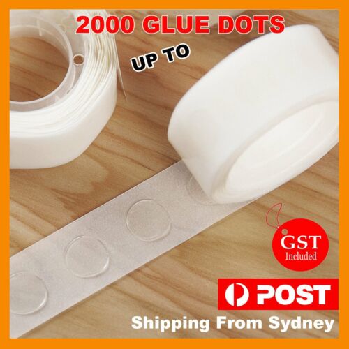 Up 2000x Balloon Glue Dots Photo Adhesive Bostik Party Double tape Scrapbooking - Live Shopping Tours